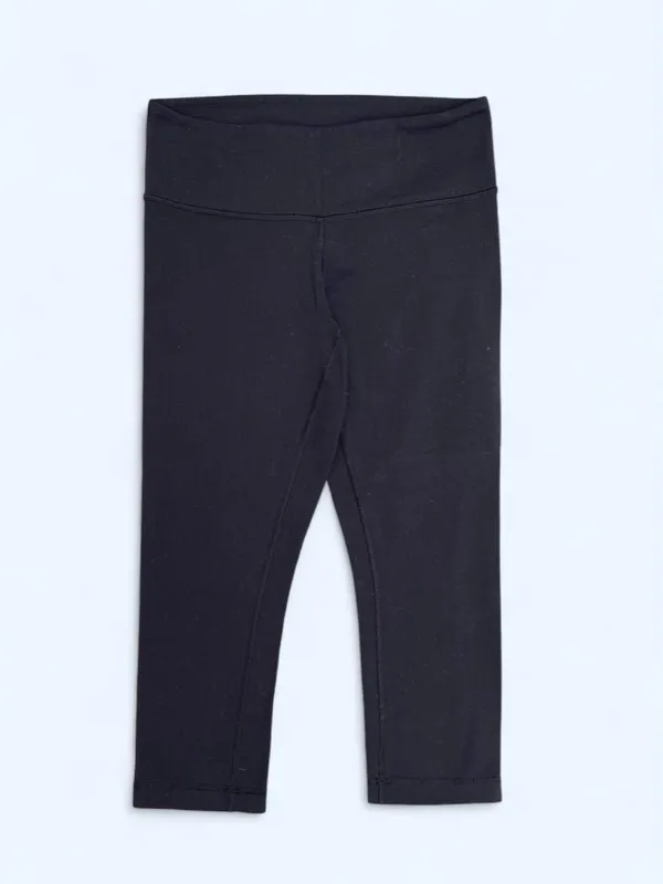 lululemon athletica Black cropped leggings yoga Pilates activewear loungewear 6 - Image 3