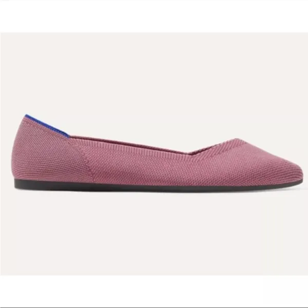 ROTHY'S The Point Retired Knit Upper Slip-on Pointed Flats Pink Size 7 - Image 5