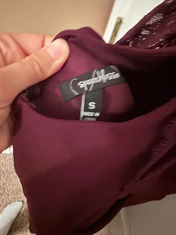 Burgundy jumpsuit Purple - Image 4