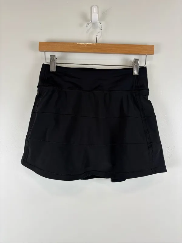 Lululemon Pace Rival Skirt (Tall) *4-way Stretch 15" Black Women's Size 2 W8AACT - Image 2