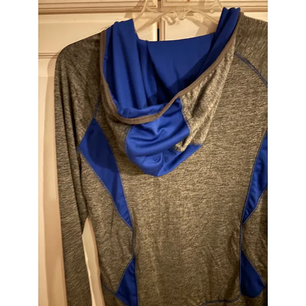 Campus Heritage Florida Gators Quarter Zip Hoodie Grey Blue Womens Medium - Image 5