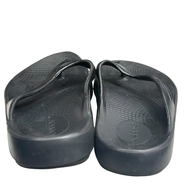 OOFOS Oolala Oofoam Recovery Sandals Womens 9 Black‎ Lightweight Comfort Shoes - Image 6
