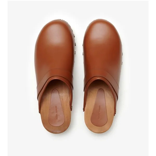 Isabel Marant Thalie Classic Clogs Shoes Natural Studded size 35 - Image 6