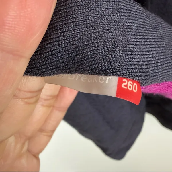 Icebreaker Women's Bodyfit 260 Merino Wool 1/4 Zip Base Layer Size Medium - Image 5