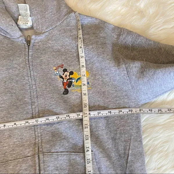 DISNEY Y2K 50TH ANNIVERSARY HOODIE sweatshirt full zip‎ small 2005 Vintage - Image 8