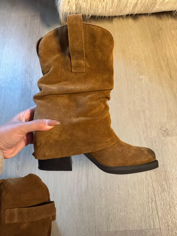 Steve Madden Leather Boots Brown - Image 2