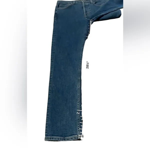 Re/done High Rise Medium Wash Skinny Leg Jeans Button Fly Sz‎ 30 - Image 12