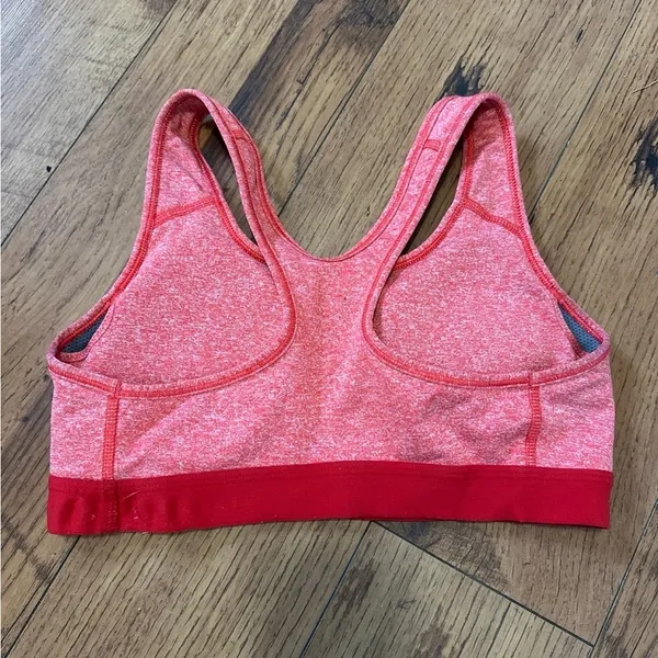 Nike Pro Women's Heathered Coral Sports Bra Size Small - Image 2