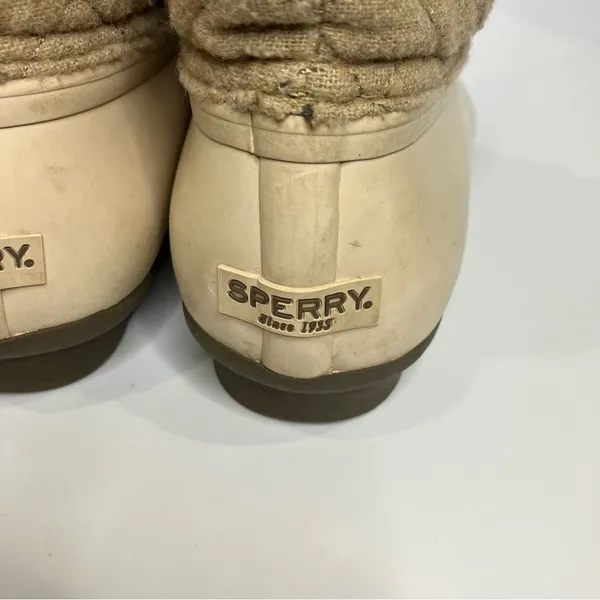Sperry Syren gulf wool quilted tan size‎ 8 - Image 7