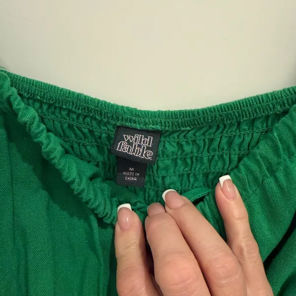 Wild Fable Emerald Green Dress like new - Image 2