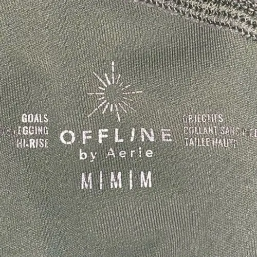 OFFLINE by Aerie‎ Goals Legging Women Medium Sage Hi-Rise Athleisure Sporty - Image 2