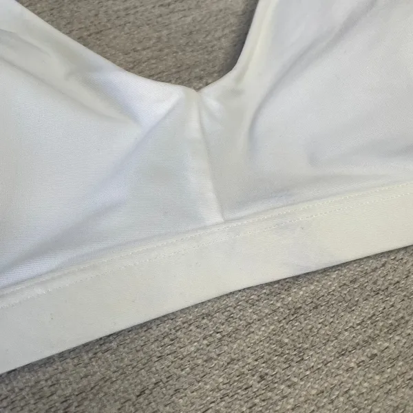 LULULEMON Waterside V Swim Top‎ C/D NWT White Tan Extra Small XS UV Quick Dry - Image 3