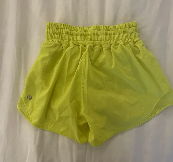 Lululemon Hotty Hot Shorts 4” Lined Neon Yellow - Image 2