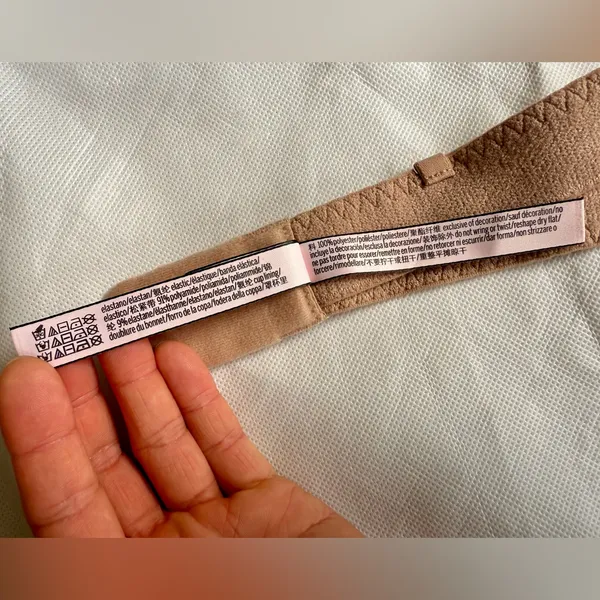 NWOT Victoria's Secret Body by Victoria Lined Strapless Bra, Size 34A, Praline - Image 9