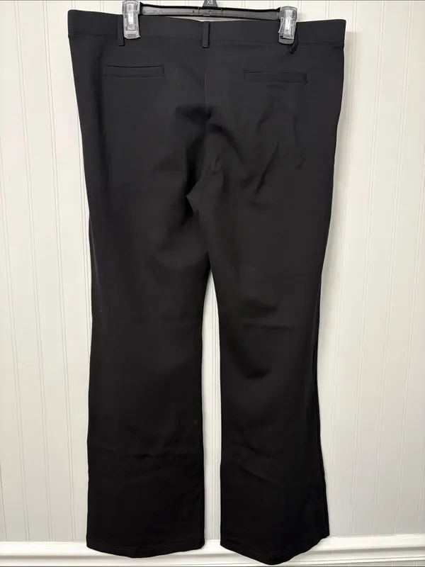 Betabrand Dress Pant Yoga Pant in Bootcut Black Women Size 2XL - Image 2