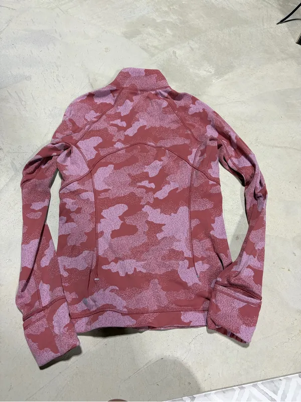 Lululemon it’s rulu run Women's Pink Camo Quarter-Zip top 8 - Image 8