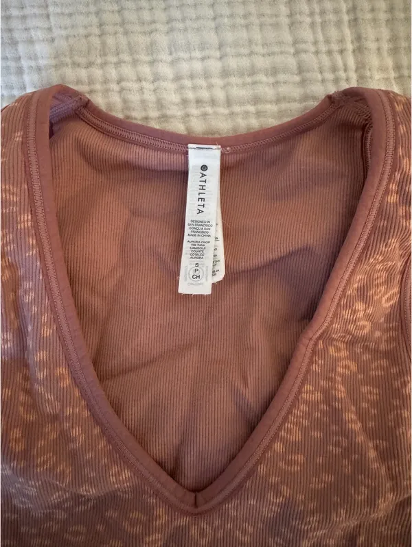 Athleta Cheetah print ribbed active tank - Image 2