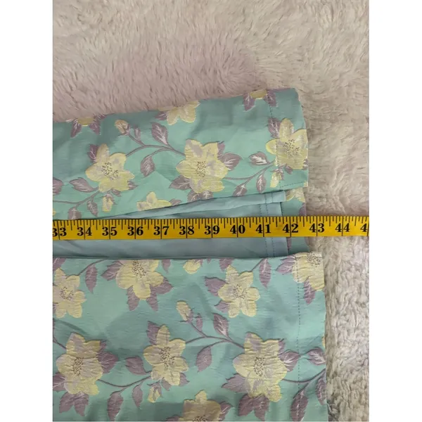 Lulus Immaculate Chicness Mint Blue Floral Brocade Midi Dress Size Small NWT - Image 8
