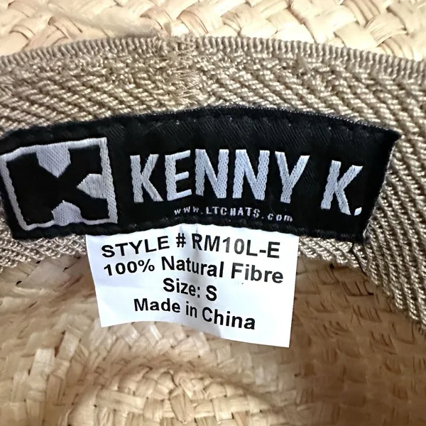 Kenny K Straw Hat Sm Embroidered Floral Western Festival Country Casual RM10L-E - Image 9