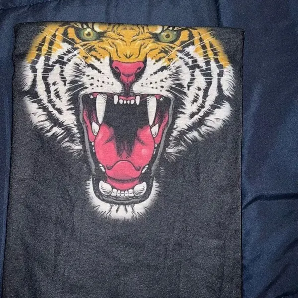 Tiger neck gaiter neck warmer Black - Image 3