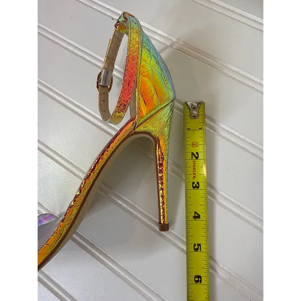 Anne Michelle Exception Iridescent Stiletto Heels Mermaid Scale Pointed Size 5.5 - Image 7