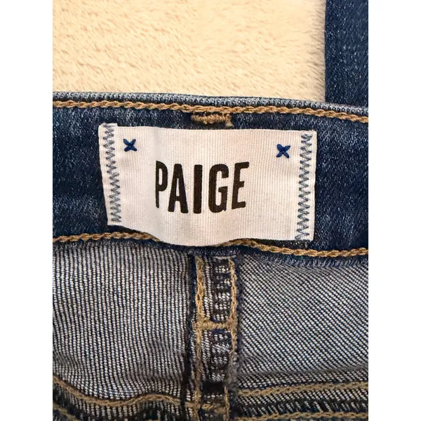 PAIGE Women Skinny Jeans‎ Sz 26 Dark Wash Indigo Blue Stretch Denim NWT New - Image 4