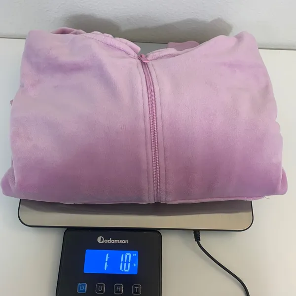 Avia Women's Plus XXL 20 Lavender Purple Y2K Velour Full Zip Hooded Sweatshirt - Image 7