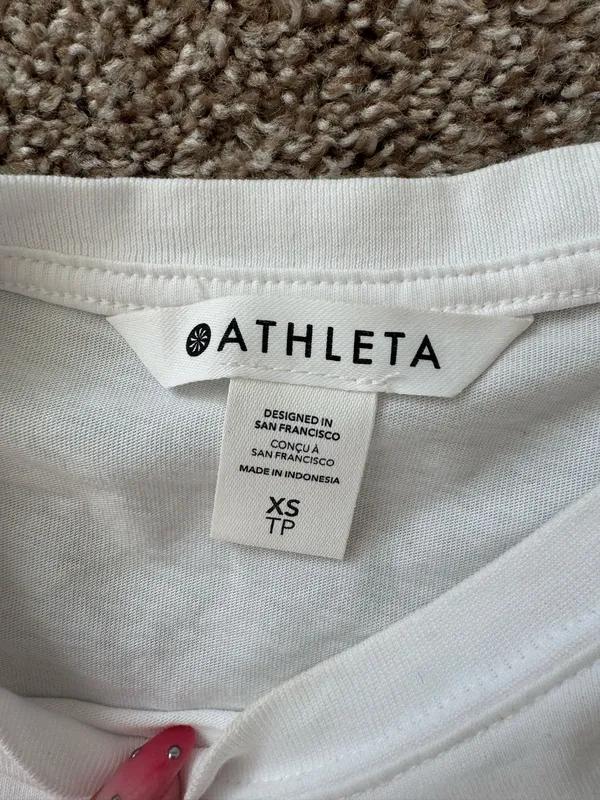 White Athleta Short Sleeve T-Shirt - Image 2