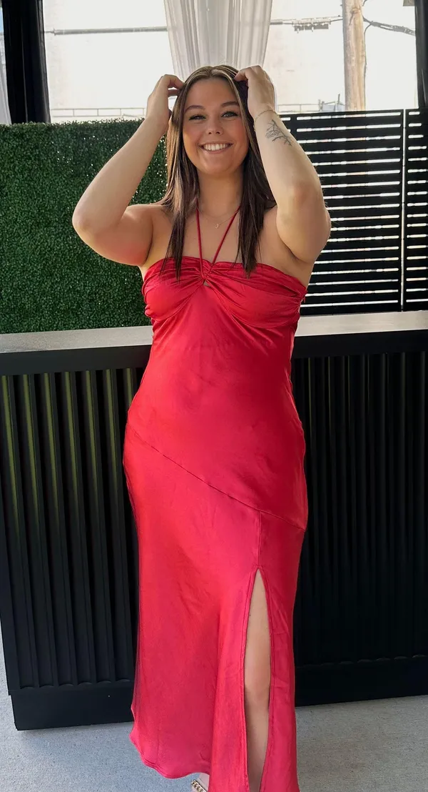 Selfie Leslie Red Dress - Image 2