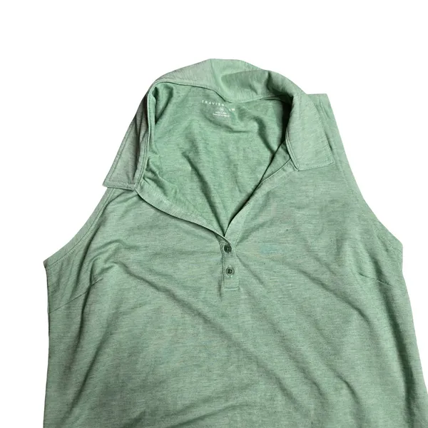 Travis Mathew Women's Coto Performance Sleeveless Polo Size: M - Image 3