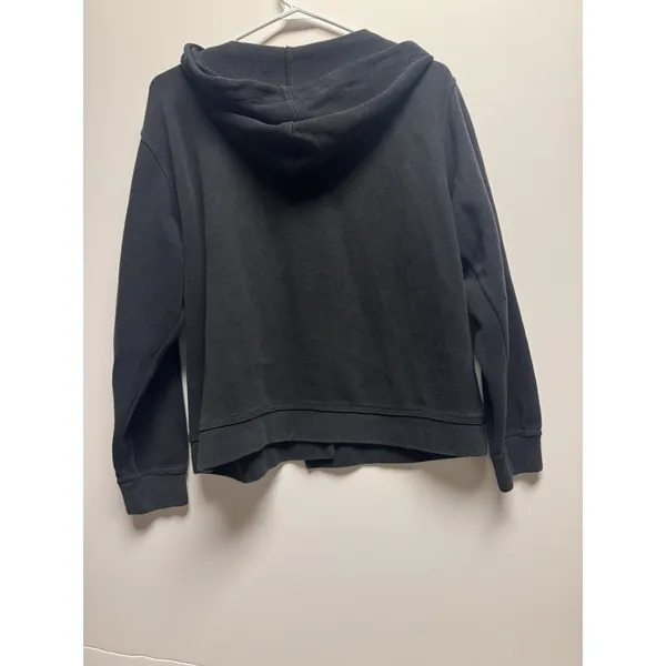 Caribbean Joe Women's Black With Wooden Buttons Hoodie Size Medium‎ - Image 3