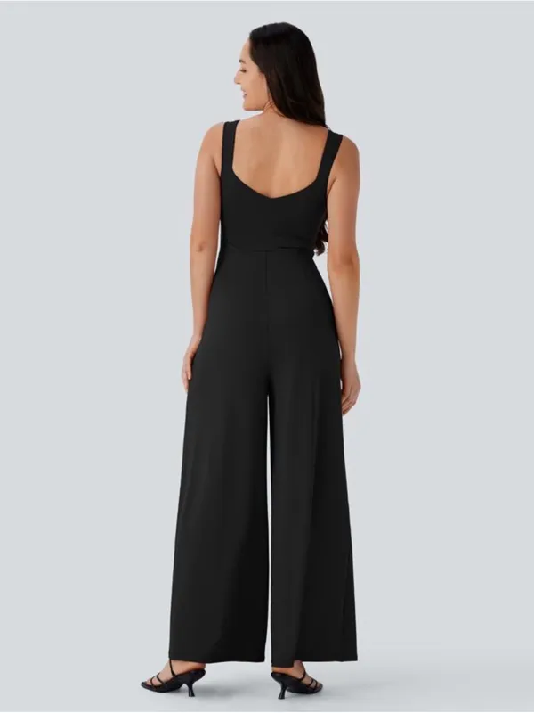 Halara U Back Sleeveless Casual Jumpsuit with Pockets size Large - Image 2