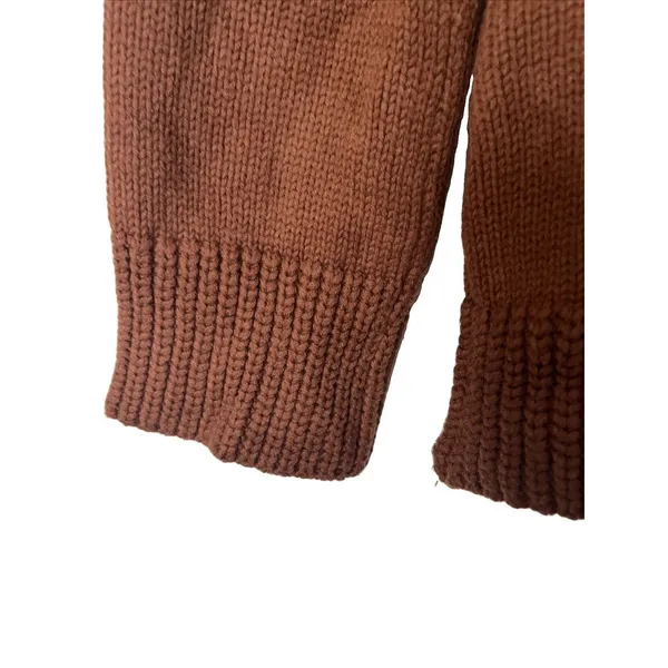Loft Waisted Patch Pocket Cardigan XS Rust Brown - Image 7
