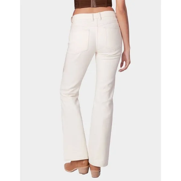 ✨EDIKTED Jayda Low Rise Beige Sz Medium Jeans✨ - Image 4
