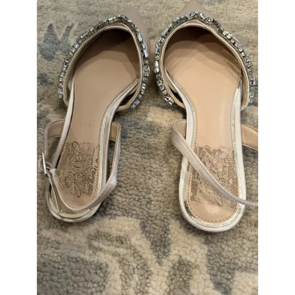 Jewel Badgley Mischka Champagne Camden Pointed Flat Dress Shoes Sz 6 NEW $99 - Image 10