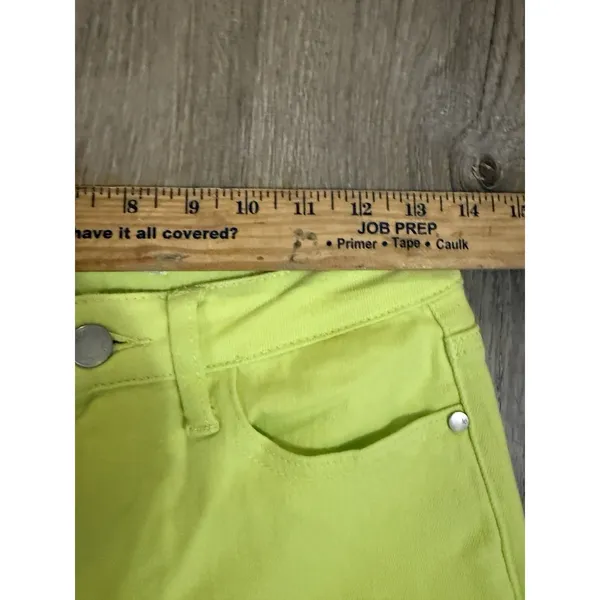 Judy Blue Neon‎ Yellow Jeans Womens 3/26 Slim Fit Neon Stretch Denim - Image 8