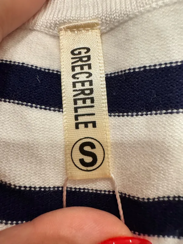 Boutique Navy and White Sweater - Image 4