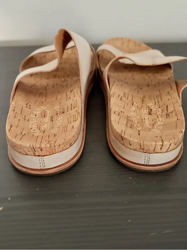 Kork-Ease Tutsi Dual Band Sandal Leather Slip On Natural Comfy Minimalist Size 8 - Image 5