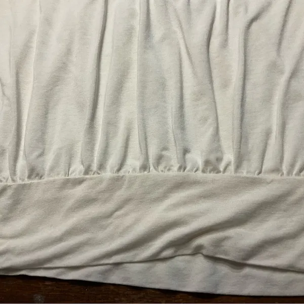 Banana Republic Sleeveless Cream Knit Top Draped Crossover Neckline Women Sz M - Image 10