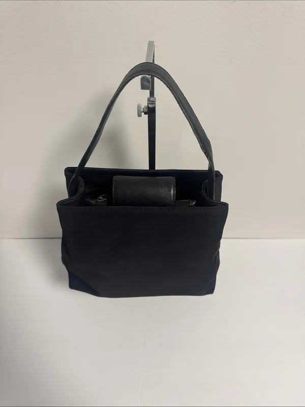 Coach Vintage Mercer Shoulder Bag Black Twill Body with Leather Accents - Image 2