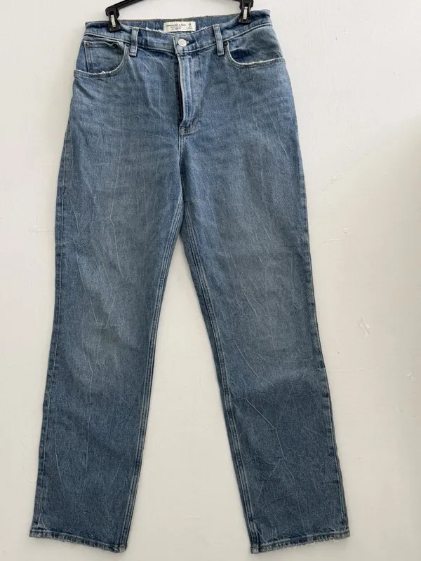 NEW Abercrombie & Fitch Jeans The 90s Straight Ultra High Rise 28/6 Womens - Image 2