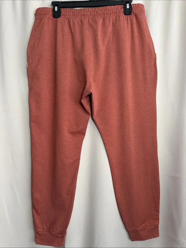 Vuori Performance Jogger Pants Cinnamon Heather Womens Large VW303 Orange Rust - Image 2