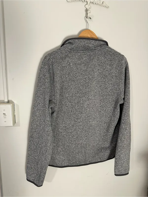 L.L.Bean Sweater Fleece Pullover pewter medium Gray - Image 4