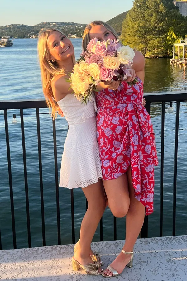 Lovers + Friends Kamala Mini Dress in Red & Purple Floral - Image 3