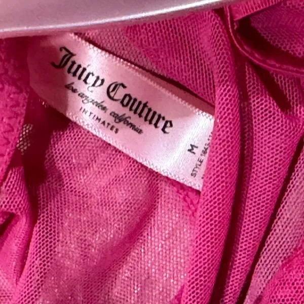 NEW Juicy Couture Pink Lace Bodysuit Women’s Medium - Image 6