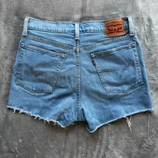 Levi High Rise Shorts Sz 30 - Image 2