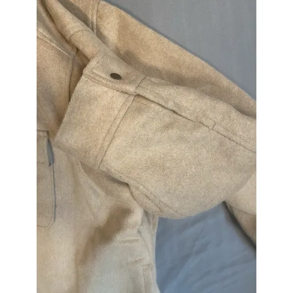 OLD NAVY Women's‎ 3X Short Car Coat Fall Jacket Camel Wool Blend - Image 7