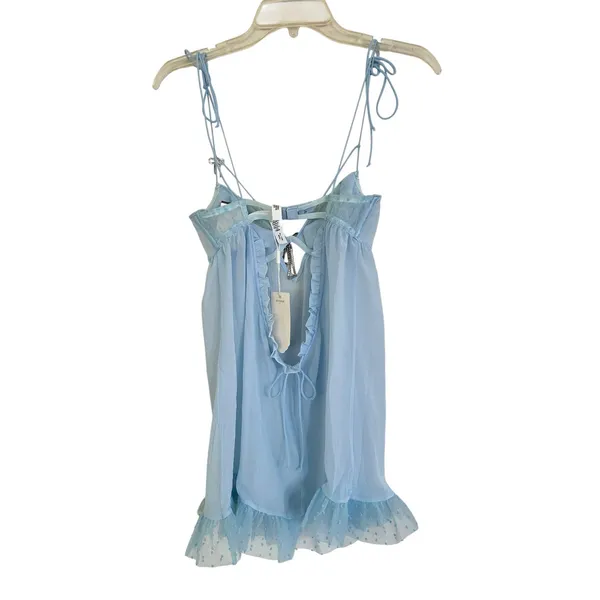 For Love & Lemons Izzy Slip Dress blue size XS - Image 4