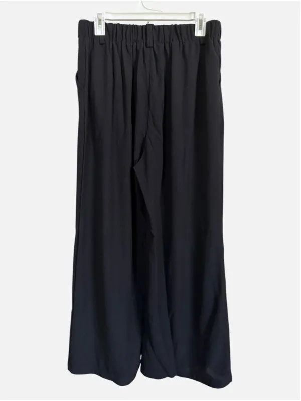 Halara High Waisted Plicated Side Pocket Wide Leg Waffle Work Pants Size L(Petit - Image 4