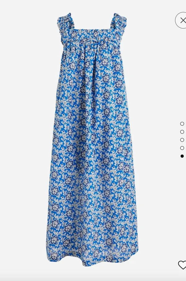 J. Crew Floral Cotton Sundress - Image 2